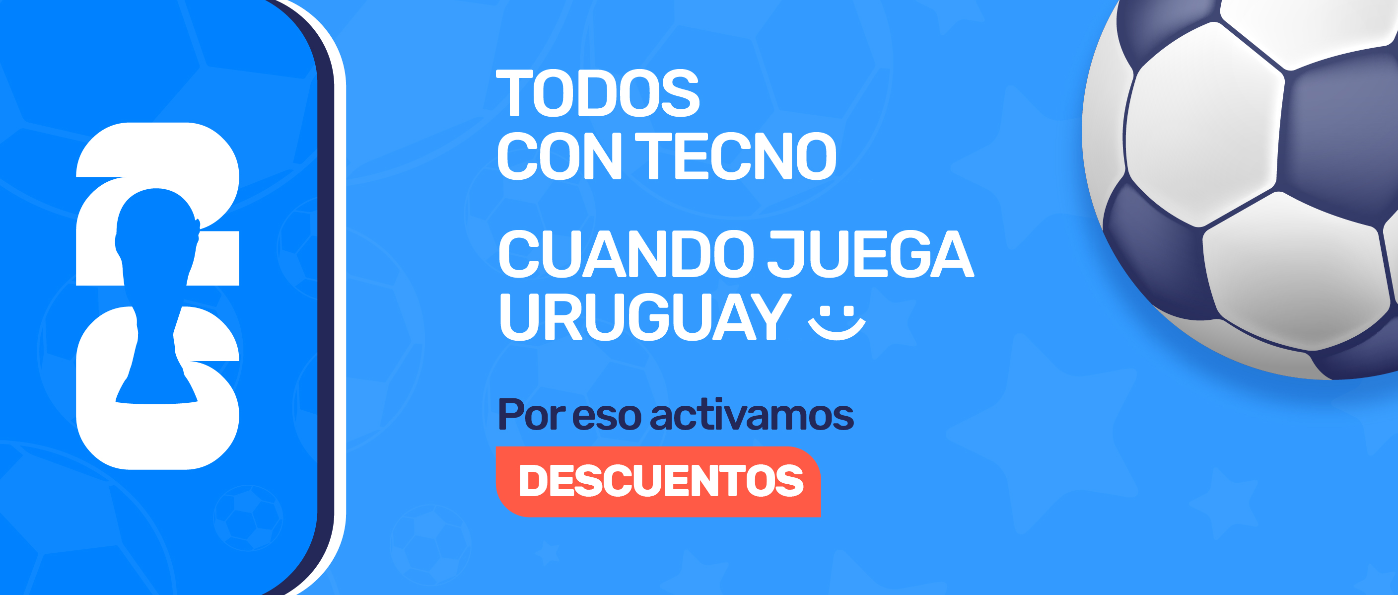 Todos con tecno cuando juega Uruguay